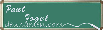 Paul Fogel Visitenkarte